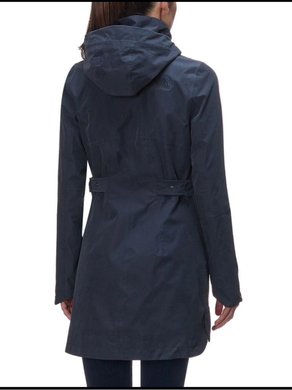 The North Face Women's Laney Navy Hooded Rain Trench